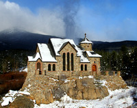 Blowing Snow behind St. Malo Church - October 27, 2012
