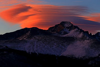 Longs Peak, Lenticular Cloud, Sunrise