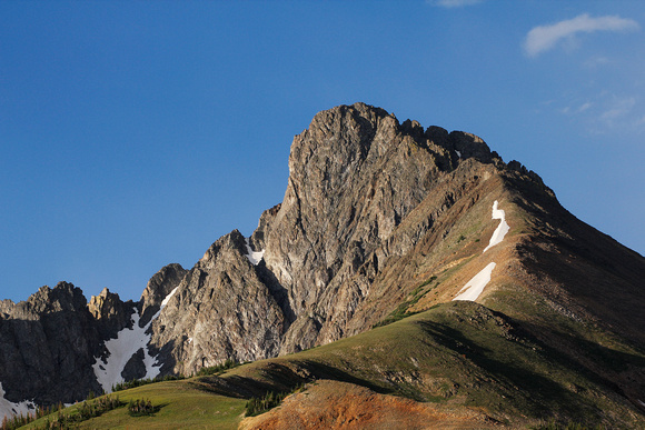 Nokhu Crags, 12485 ft, from Michigan Ditch Road