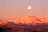 Sunrise/Moonset - Mt Meeker & Longs Peak, RMNP