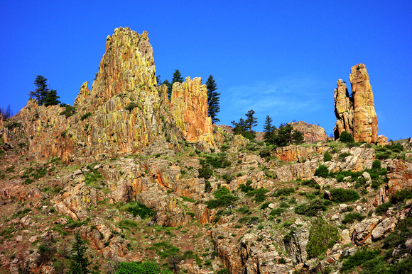 Rock Formations in Poudre Canyon-Larimer County